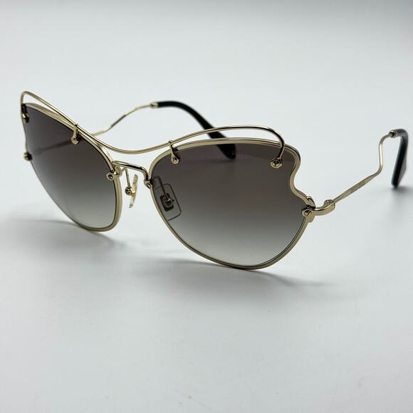 Miu Miu Sunglasses SMU 56R ZVN-0A7 Pale Gold Frame Gradient Lens 61-19-135mm main image 9